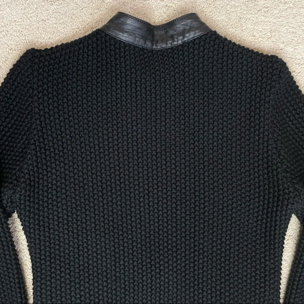 Brian Dales Quilted Genuine Leather and Knitted Jacket - Picture 9 of 17